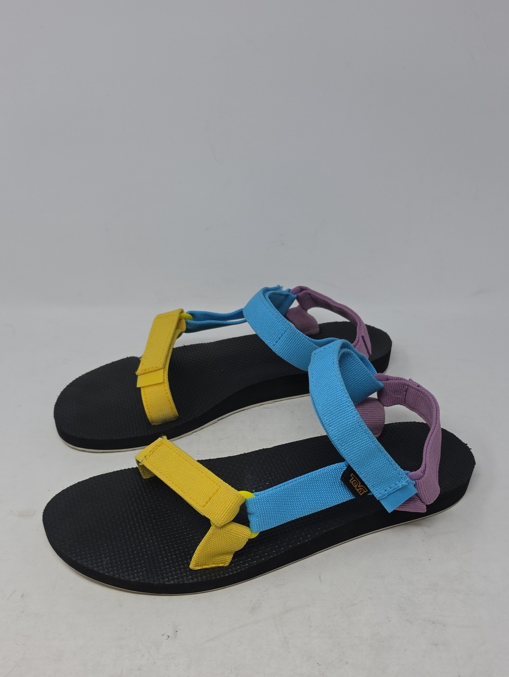 Teva Women’s Colorblock Sport Sandals - Yellow, Blue & Purple Size 12
